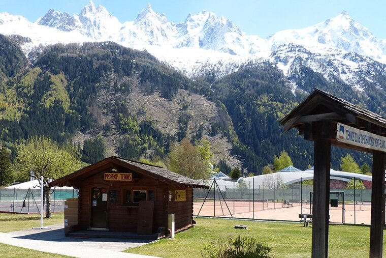 a chalet with mountain views